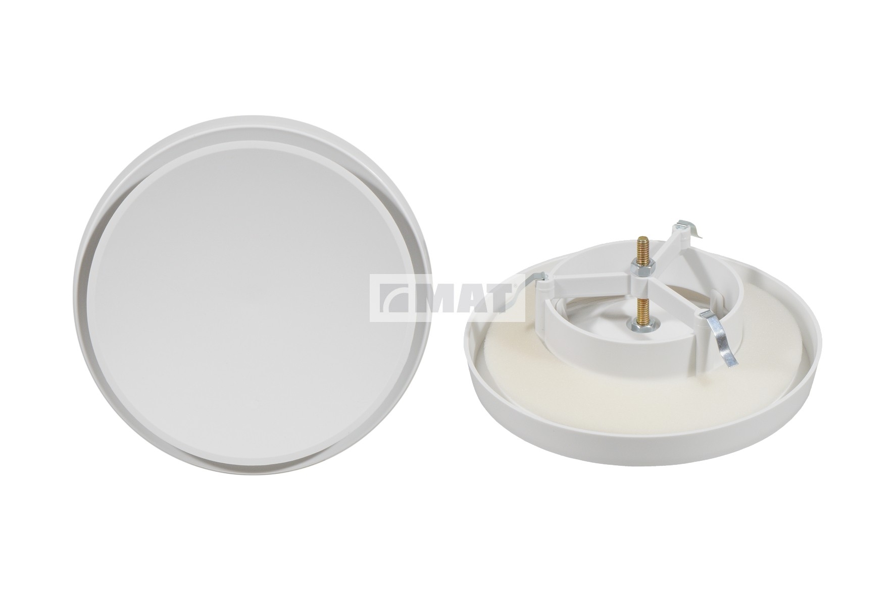 Plastic disc air supply and exhaust valve